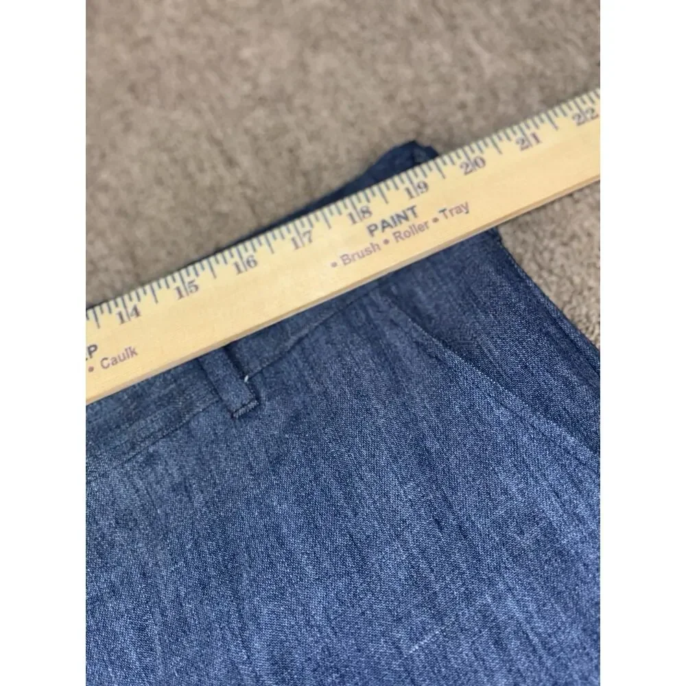 Vintage 1960s–70s American Fashion Collection Chambray Dress Pants 36x31 USA